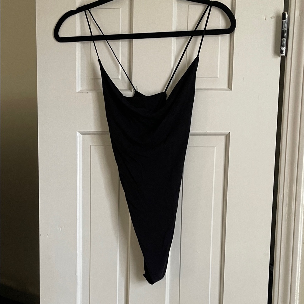 Abercrombie & Fitch Black Bodysuit with Spaghetti Straps
